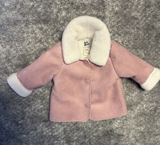 OshKosh Cappotto Bambino Rosa Ecopelle Scamosciata Sherpa 3M Outdoor Giacca Elegante Festa