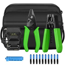 6 in 1 FTTH Fiber Optic Tool Kit With A 6C Cleaver And Stripper Pliers