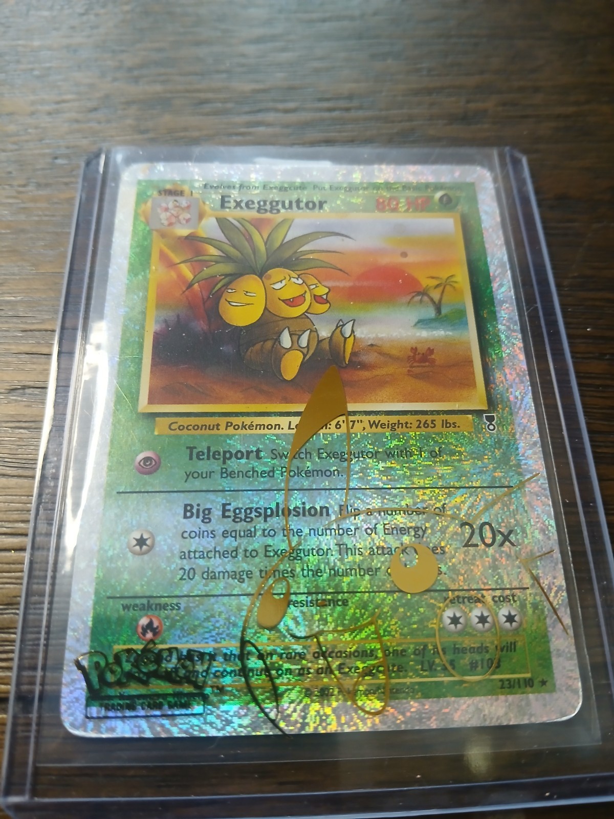 Pokemon Card Exeggutor 23/110 Holographic Mid Quality Rare