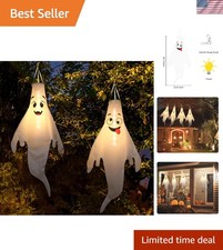 Halloween Ghost Decorations Outdoor LED Lights Waterproof Hanging Ghosts for ...