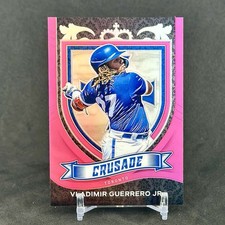 2021 Panini Chronicles Crusade VLADIMIR GUERRERO JR. Pink Prizm /50 - Blue Jays