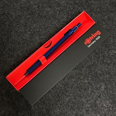 rOtring 600 0.5mm Mechanical Pencil Iron Blue Full Metal Body New in Box