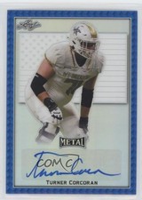 2020 Leaf Metal US Army All-American Bowl Blue 15/15 Turner Corcoran Auto 2u6