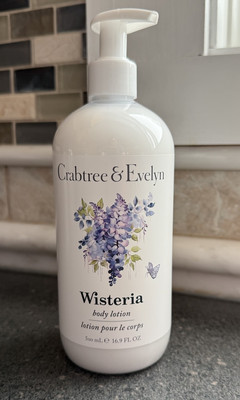 Crabtree & Evelyn - WISTERIA Body Lotion - JUMBO BOTTLE Pump Top 16.9 oz