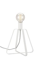 Dekorative Tischlampe Metall Weiß 31Cm Hoch Modernes Design Leosia Tischleuchte