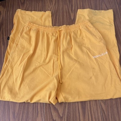 Vintage Sean John Men yellow Track Pants Sweatpants X-Large 