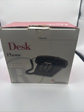 Vintage Radio Shack Black Classic Desk Phone White 43-475 Used / Open Box