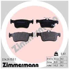 Satz Bremsbeläge Bremsklötze hinten für Honda Civic X FC id89526