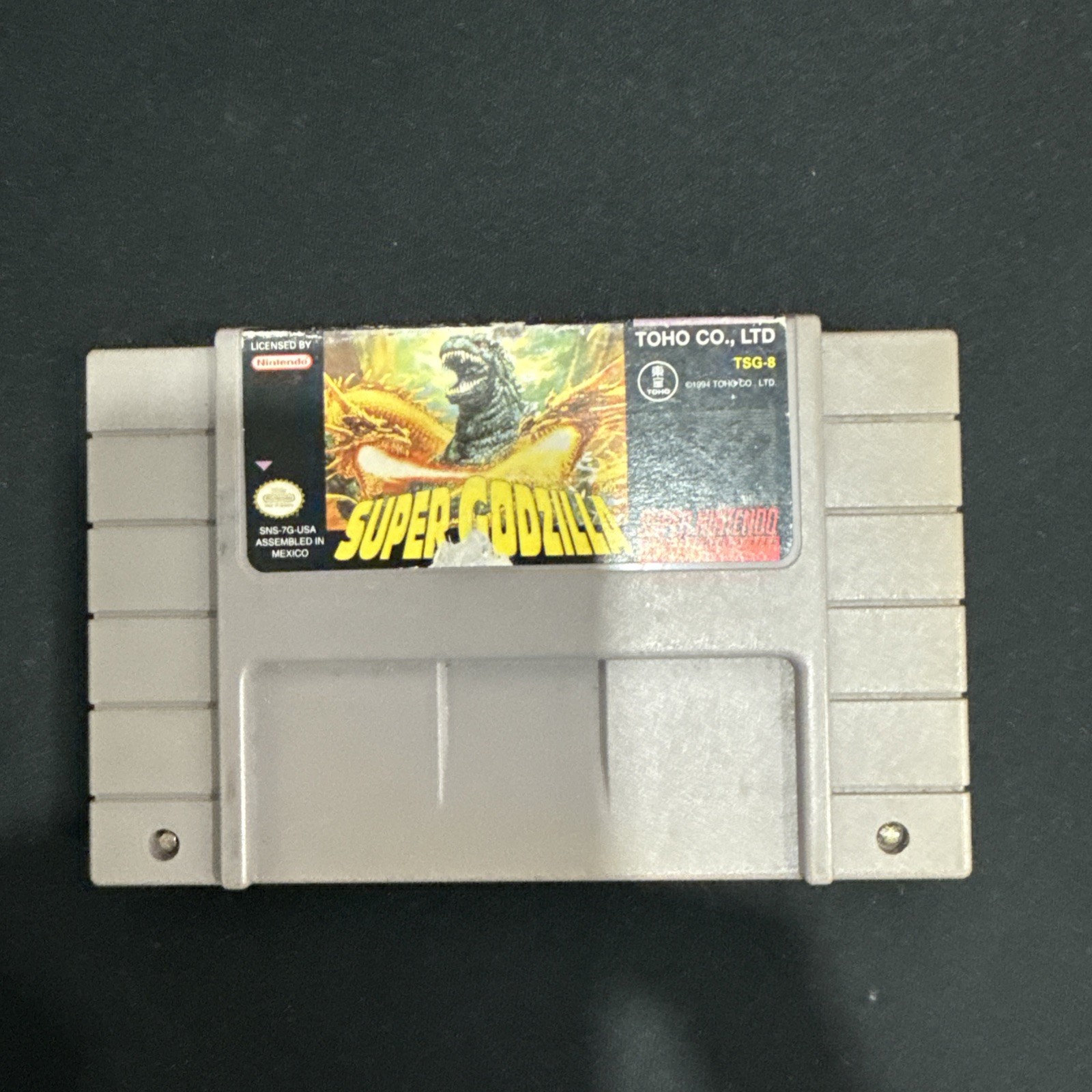 Super Godzilla Nintendo SNES Game Cartridge Only Tested