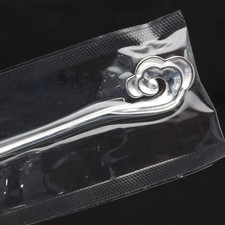 NEW Solid 999 Fine Silver Hairpin Women Carved Ruyi Figure Hairpin 6.81inch