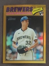 2026 Topps Heritage Jacob Misiorowski RC Chrome Gold /50 SP #144
