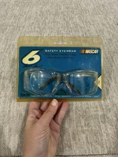 Nascar Safety Eyewear #6 Black/Clear Scratch Coat Mark Martin