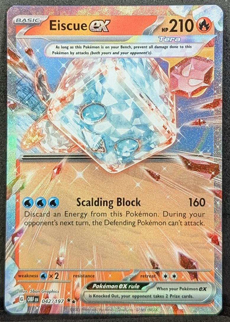 Eiscue EX 2023 Pokemon TCG #42/197 Obsidian Flames