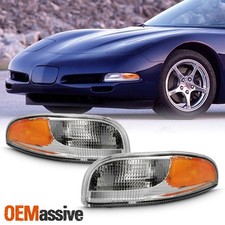 Fit 1997-2004 Chevy Corvette Bumper Signal Parking Lights Replacement 97-04