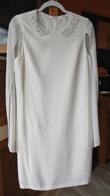 Koton  Dress - Crinkled  Chiffon Sleeve Dress.