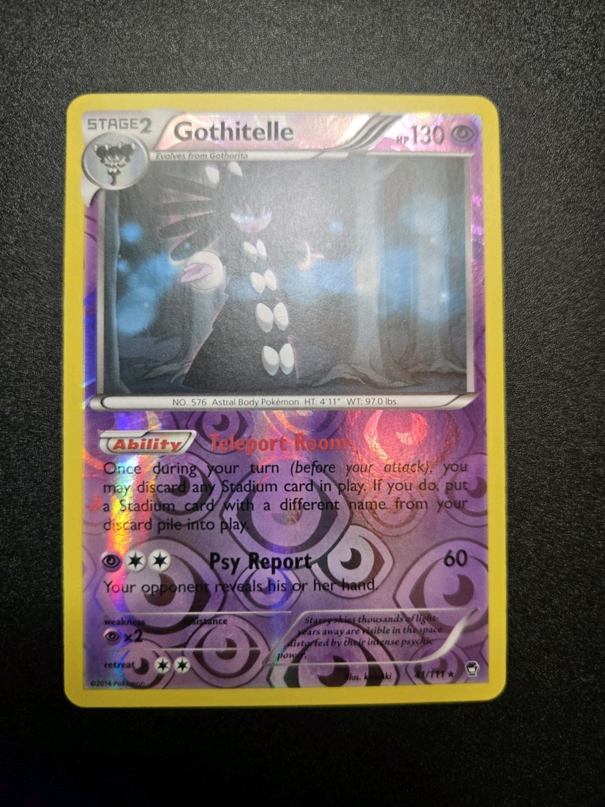 Gothitelle 41/111 Reverse Holofoil XY - Furious Fists NM