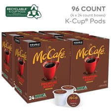 McCafe Premium Roast Coffee, Keurig Single Serve K-Cup Pods, Medium Roast, 96 Ct