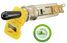 On Off - 3A - SPST Toggle Switch - Solder Terminal - Switchcraft 13001L