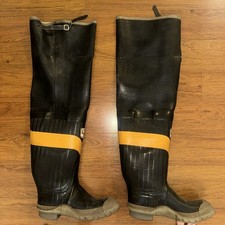 Vtg. Top Notch Siren Beacon Falls Conn Firemans Boots Good Cond. Size 11-12 