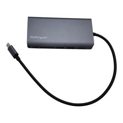 StarTech USB C Multiport Adapter Travel Dock 4K HDMI VGA USB SD Ethernet
