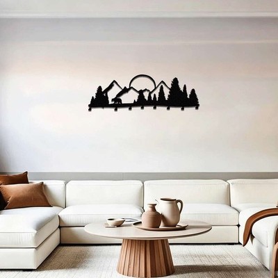 Rustic Style Metal Wall Art Exquisite Home Decoration Living Room