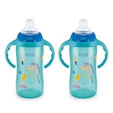 NUK Learner Cup, 10 oz, 2 Pack, 8 Months    BPA Free, Spill Proof