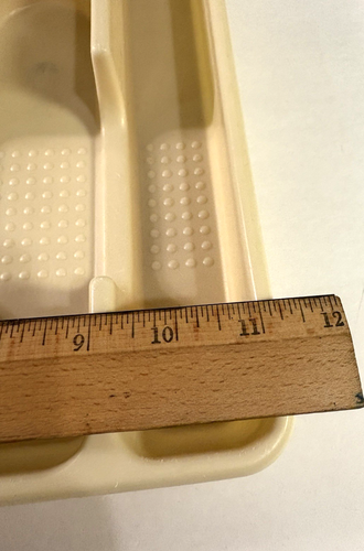Vintage Rubbermaid Utensil Silverware Organizer Tray #2925 Almond Plastic 1990’s - Picture 7 of 9