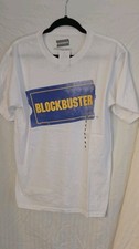 Blockbuster Movie Rental Tee Shirt Size Medium NWT 100 Cotton White 90s Retro