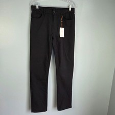 Quince Men Organic Cotton Coolmax Chino Straight True Black Pants 30X32 New