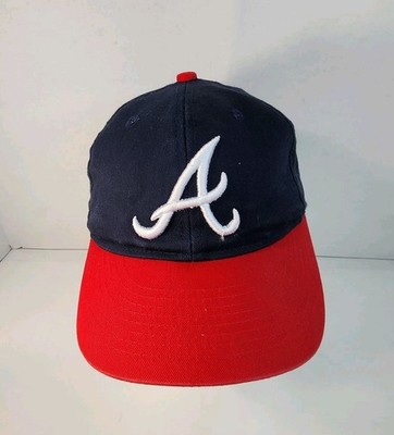 Atlanta Braves Team MLB Youth Hat OC Sports Red & Black Adjustable