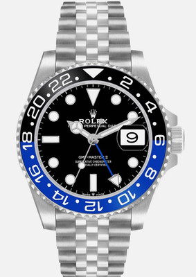 Rolex GMT-Master II 126710BLNR Silver Jubilee Bracelet with Blue and Black Bezel