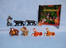 8 Dschungelbuch Figuren komplette Serie mit 2 Farbvarianten mit Mogli Bully 1984