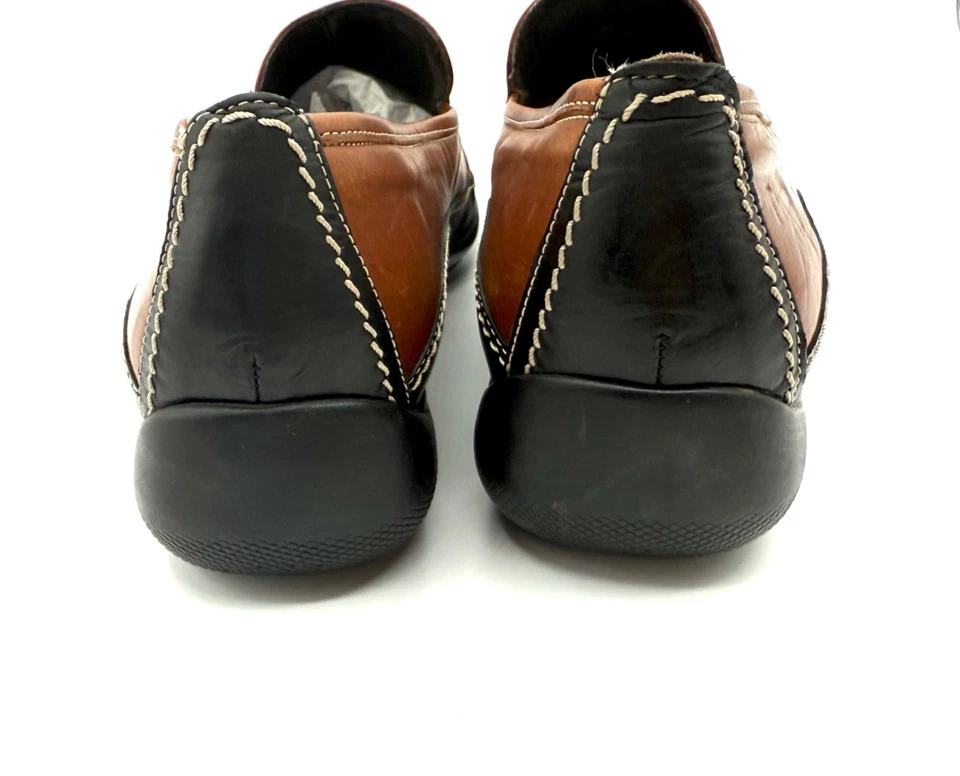 Женские мокасины Sesto Meucci 11 цвет итальянский коньяк желтовато-коричневый кожа кисточки комфорт для вождения - Изображение 4 из 4