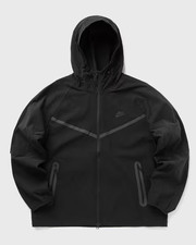 Nike Tech Woven Full Zip Hooded Long Sleeve Jacket Triple Black HM7151-452