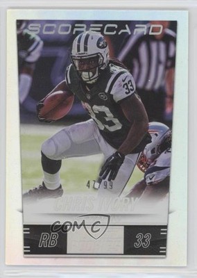 2014 Panini Hot Rookies Scorecard 47/99 Chris Ivory #153 fm0