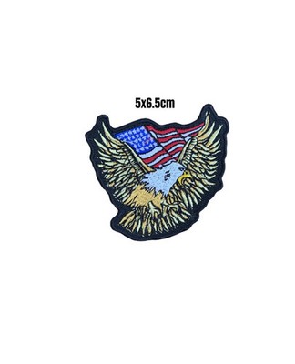 American EAGLE mit US-Flagge besticktem Aufnäher-Abzeichen Nähen/Bügeln auf 819
