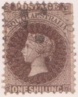 (F371-37) 1858 SA 1/- brown QVIC chalone stamp 2nd series (AL)