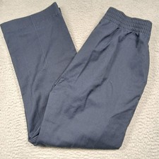 Red Kap Pants Womens 14 Navy Blue Workwear Elastic Waist Straight Leg Uniform