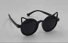 Cat Frame UV Protection Kids Sunglasses Black
