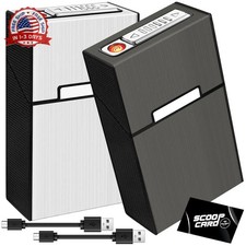 Cigarette Case with Lighter 2 Pack , 85mm King Size Magnetic Switch 20 C