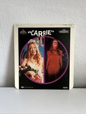 Carrie CED VideoDisc Movie Classic Horror Film Vintage 1983 PAL/UK