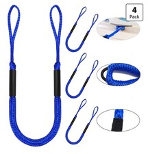 2 Pack Marine Bungee Dock Line Boat Mooring Rope Anchor Cord Stretch Rope Shock
