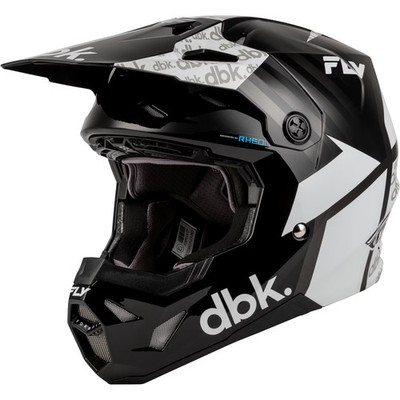 Fly Racing 2027 Youth Formula CP Helmet - DBK - Black/White/Grey, Large