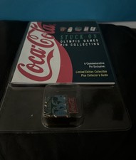 Stuck On Olympic Games Collecting Pin Coca-Cola 1996 Atlanta Welcomes The World