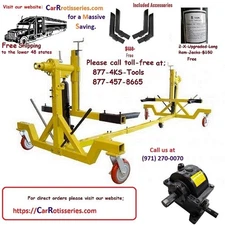 The Only True Gear-Driven Automotive Rotisserie 4500 lbs in the market