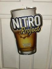 Nitro Project Samual Adams Tin Beer/Mancave Sign 12"X17.5" ~ Pre-Owned