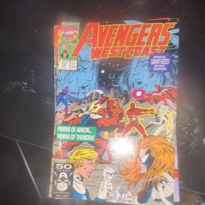 Marvel Comics Avengers West Coast #75 1992 John Byrne Captain America Comic