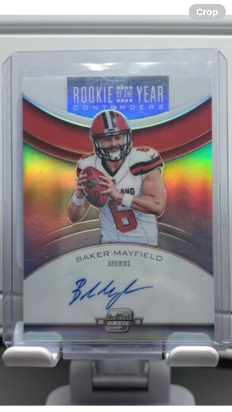 2018 Panini Contenders Optic - Rookie of the Year Contenders Auto Baker Mayfield
