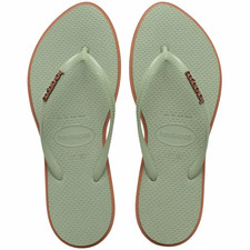 Havaianas Slim Point Rust Smoke Green Flip Flop Sandal Women sizes 35/36-41/42