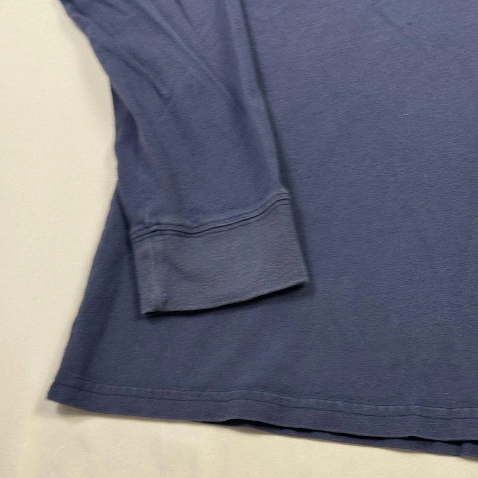 Camisa para mujer Vineyard Vines grande azul manga larga bolsillo logotipo de ballena algodón Foto 4 de 4